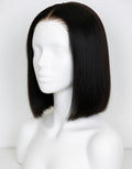 Perruque Bob Droit Classique – Lace Front HD – Noir Naturel Profond