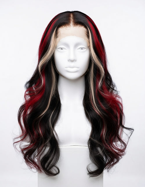 Lace Front Ondulée Burgundy Highlight 99J